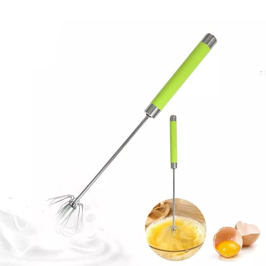 Colorful Long Handle Whisker – Stainless Steel Manual Press Type Egg Beater & Mixer Seasonwize