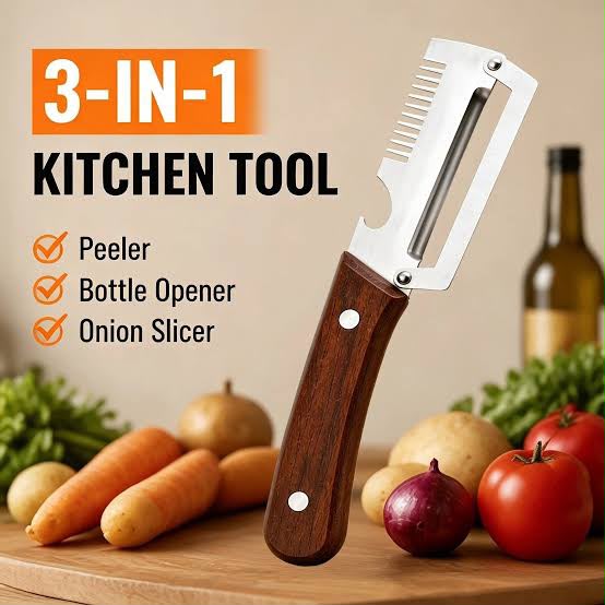 3 in 1 Premium Quality Vegetable Peeler – Multifunctional Fruit & Vegetable Peeling Tool Seasonwize
