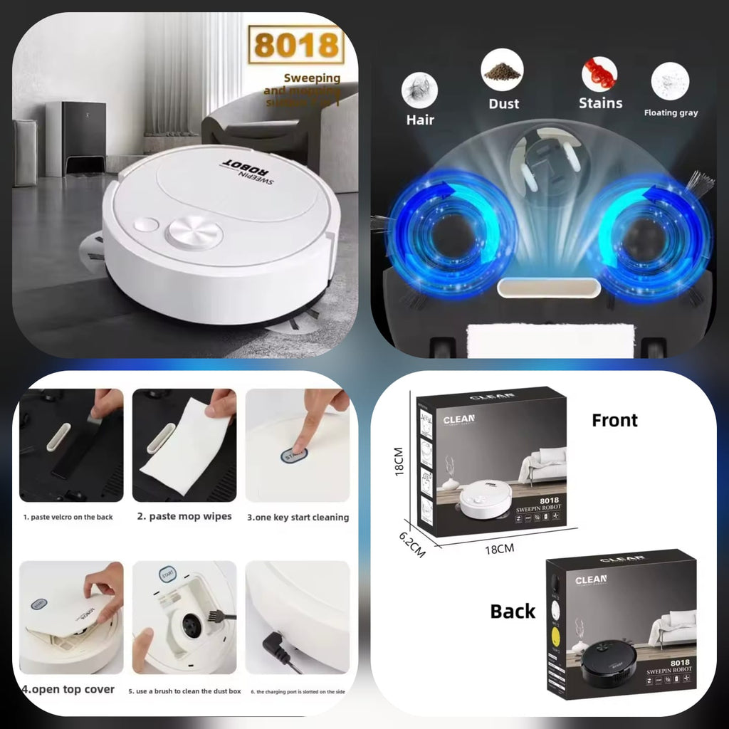 Rechargeable Sweeping Robot – Automatic Floor Cleaning Robot Vacuum for Home Seasonwize