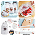 100Pcs Disposable Food Cover Bags – Plastic Food Storage Covers for Kitchen & Home Seasonwize