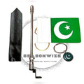 14 August Pakistani Flag for Car | Premium Car Decoration Flag with Free Keychain