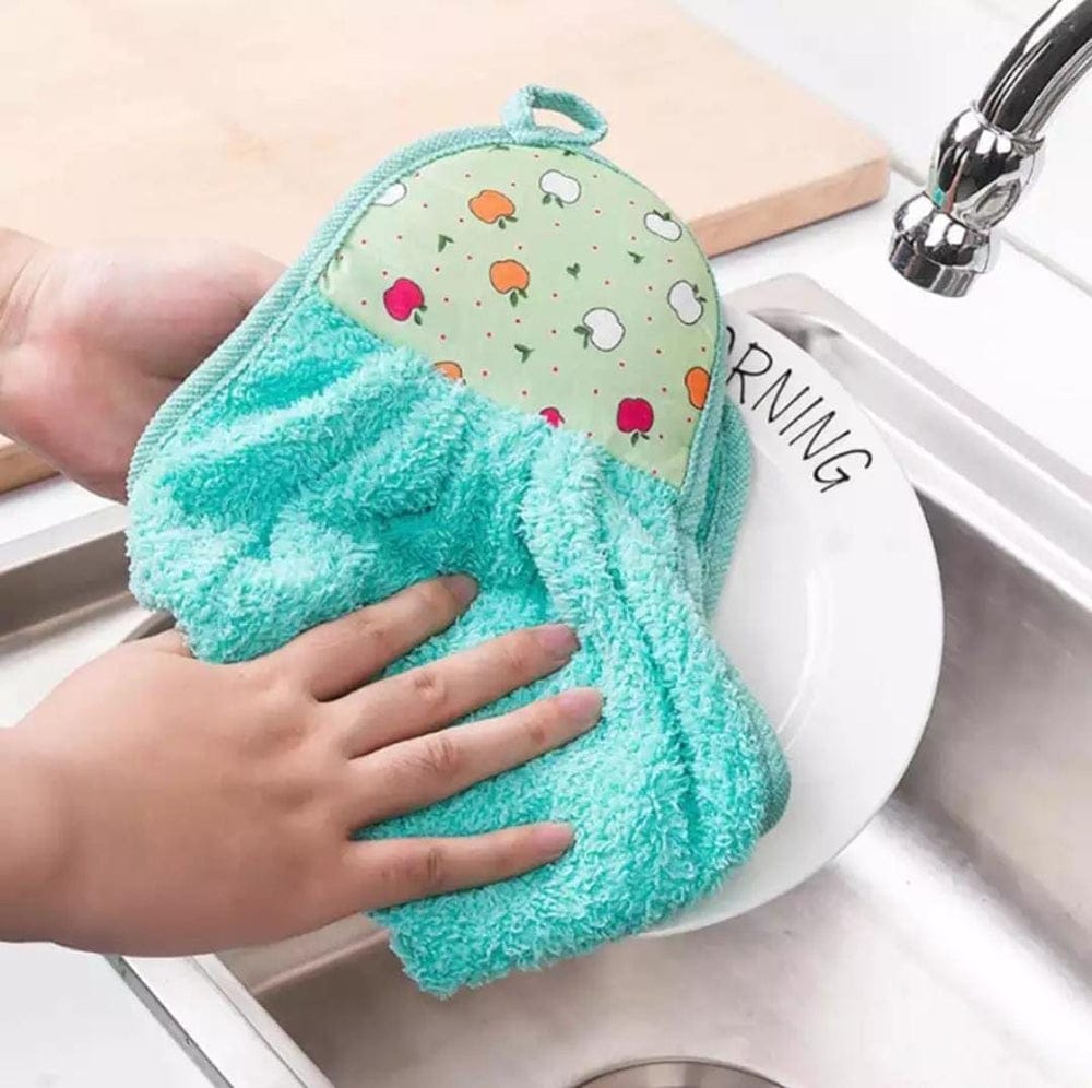 Hanging Kitchen Hand Towel – Quick Dry Absorbent Dish Wipe Cloth for Kitchen & Bathroom Seasonwize