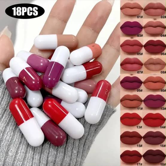 Mini Capsule Lipstick Set – 18 Pcs Mini Lipsticks in One Pack | Portable Lip Color Collection Seasonwize
