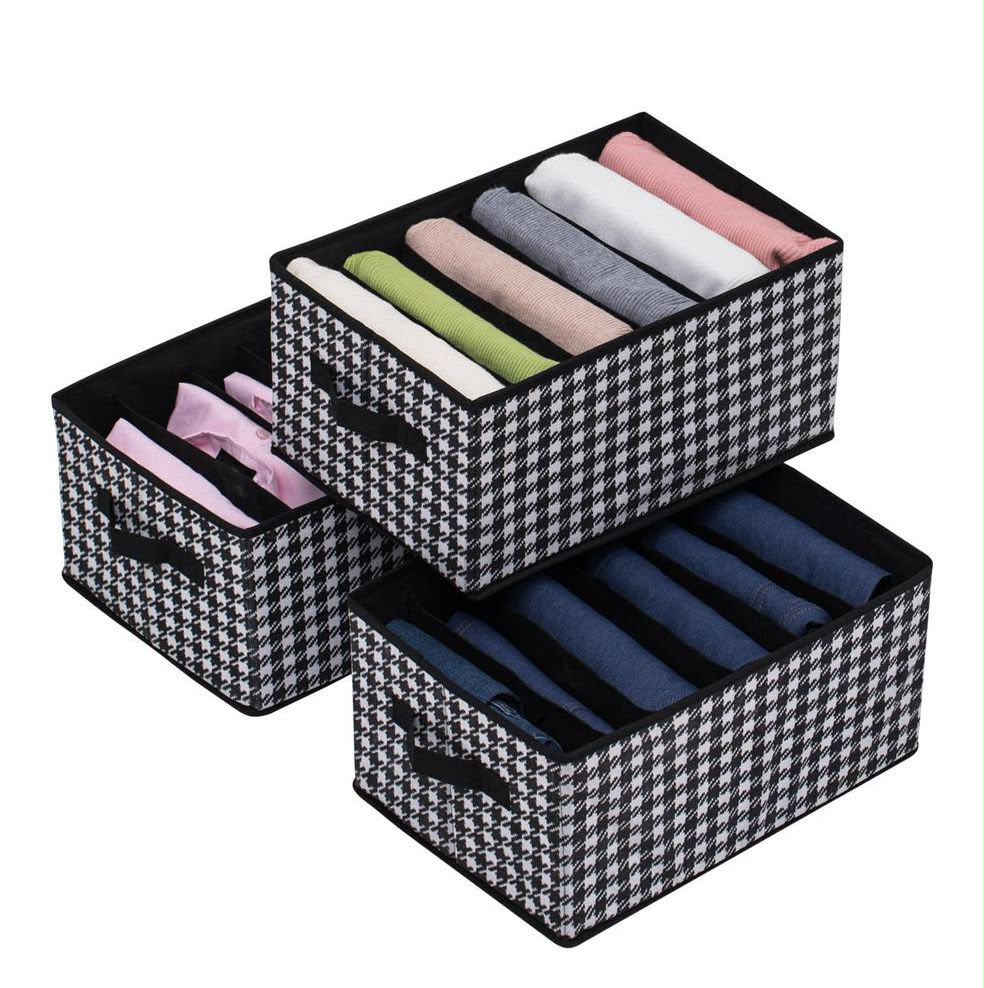 Foldable Fabric Storage Bins – Clothes Organizer Drawer Boxes for Home & Wardrobe Seasonwize