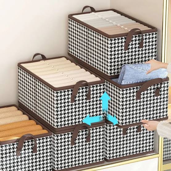 Foldable Fabric Storage Bins – Clothes Organizer Drawer Boxes for Home & Wardrobe Seasonwize
