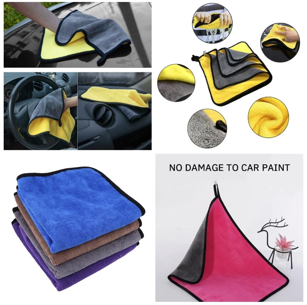 Microfiber Cleaning Cloth 15×12 Inches – Super Absorbent Reusable Cleaning Towel for Home & Car Seasonwize