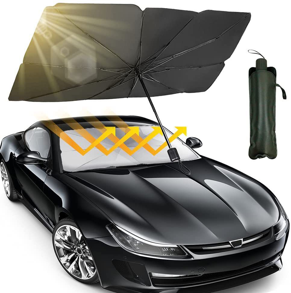 Car Sun Shade Umbrella – Foldable Windshield Sunshade for UV & Heat Protection Seasonwize