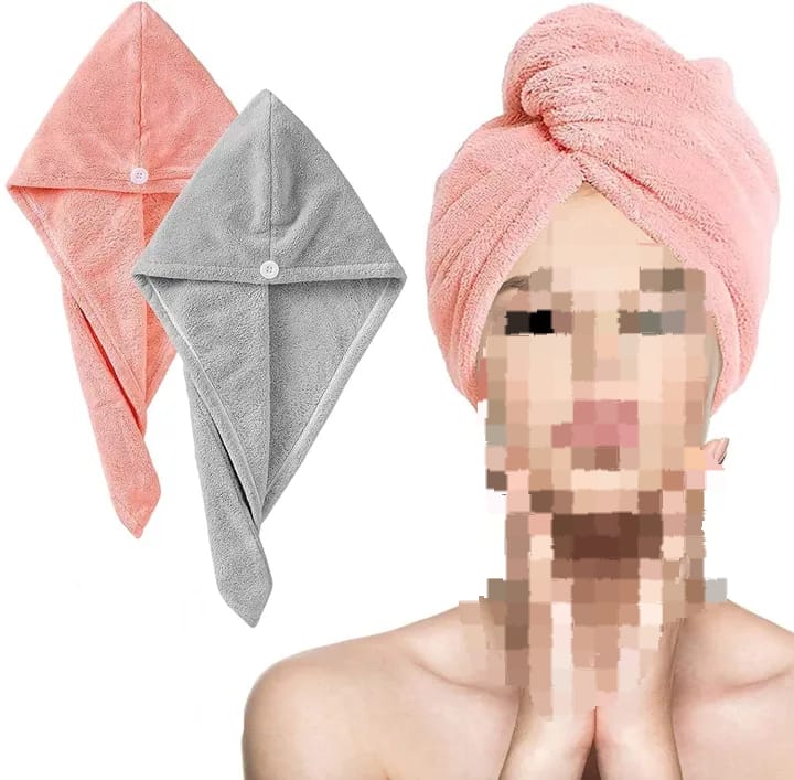 Hair Dryer Cap Towel – Quick Drying Hair Wrap Bath Cap for Girls & Women Seasonwize