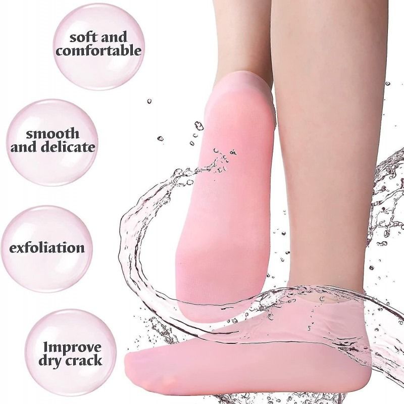 Silicone Gel Socks – Moisturizing Foot Care Socks for Dry & Rough Feet Seasonwize
