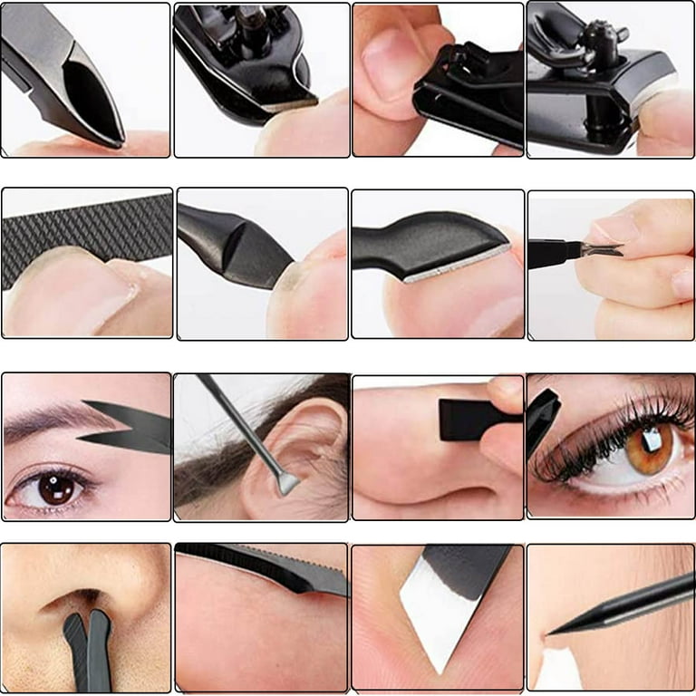 16-in-1 Complete Set – Manicure aur pedicure ke liye multiple professional grooming tools.
Professional Nail Care – Nail clipping, shaping, cuticle care aur grooming ke liye suitable.
Portable Travel Case – Compact case ki wajah se ghar, office ya travel Seasonwize