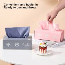Microfiber Tissue Box Cover – Soft Decorative Tissue Holder for Home, Car & Office Seasonwize