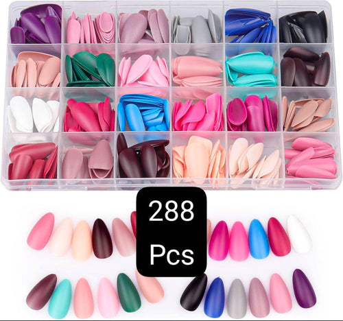 288Pcs Nail Art Set – Complete Manicure & Pedicure Nail Care Kit with Nail Tools Seasonwize