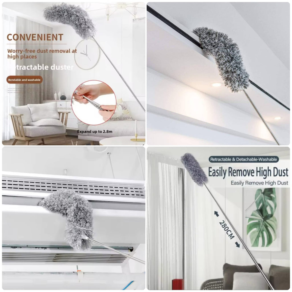 Foldable Cleaning Grey Duster – Premium Quality Reusable Dusting Brush for Home & Car Seasonwize