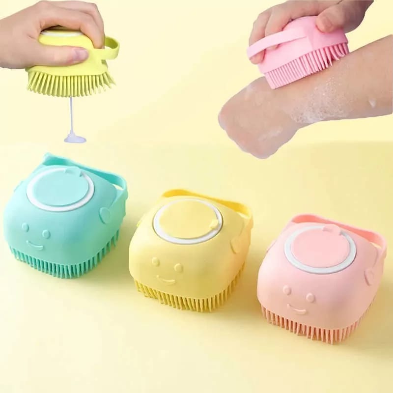 Silicone Bath Brush – Soft Body Scrubber & Shower Cleaning Brush for Gentle Exfoliation Seasonwize