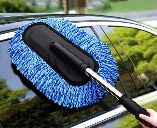 Large Microfiber Car Duster – Premium Dust Cleaning Brush for Car Interior & Exterior | Random Color Seasonwize