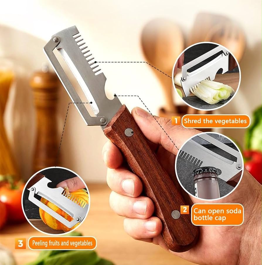 3 in 1 Premium Quality Vegetable Peeler – Multifunctional Fruit & Vegetable Peeling Tool Seasonwize