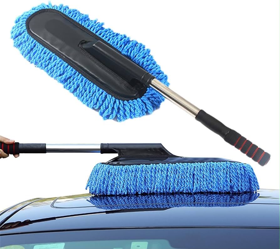 Large Microfiber Car Duster – Premium Dust Cleaning Brush for Car Interior & Exterior | Random Color Seasonwize